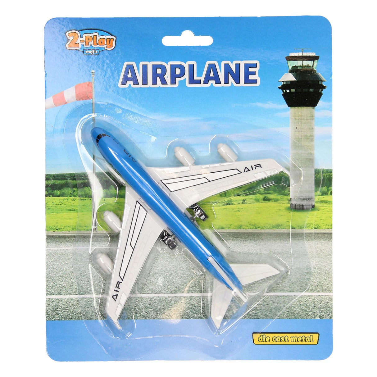 2-play Die-Cast Poteg Back Aircraft, 14 cm