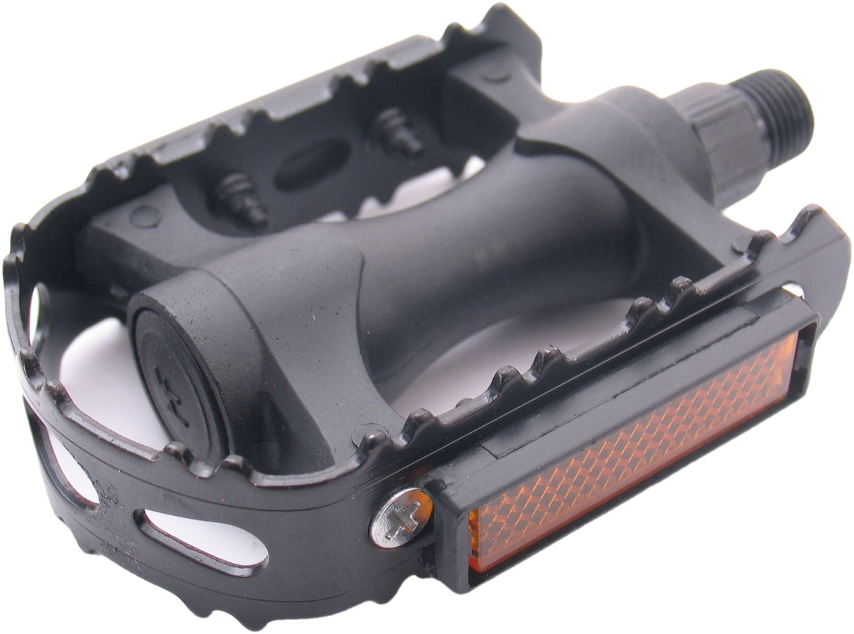Edge pedal set MTB plastic with iron edge black