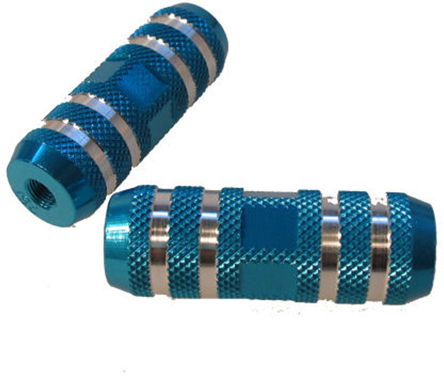 Edge footrest set Freestyle at 80 mm 3 8 axis - Blue