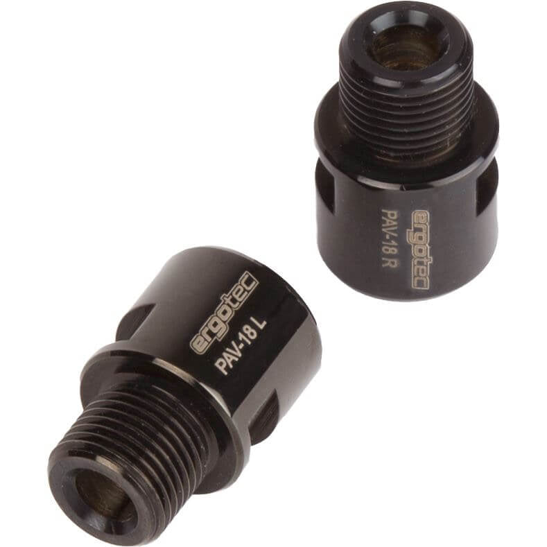 Pedal Asleger 9 16 Ergotec - nerezová ocel černá