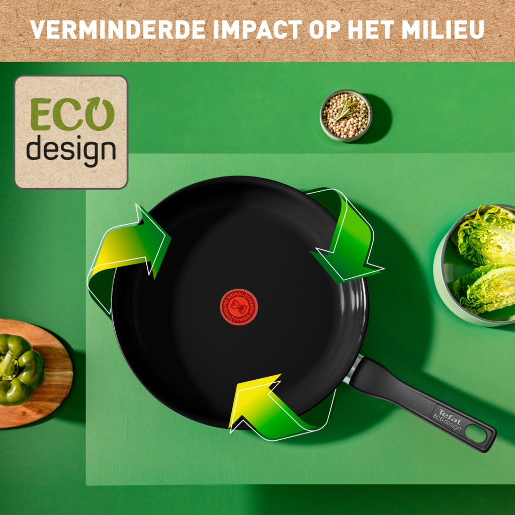 Tefal køkkengrej tefal forny sort wokpan 28 cm sort