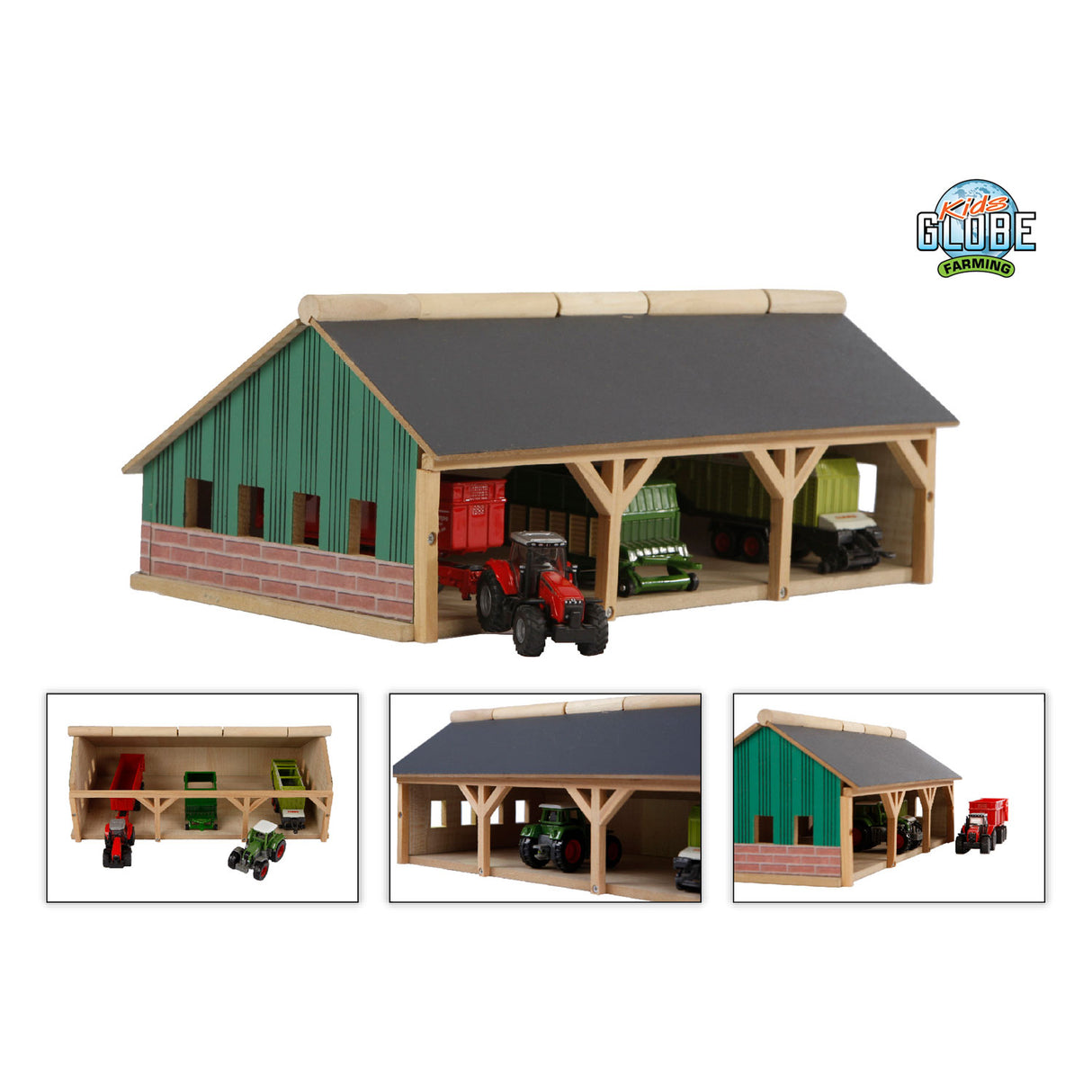 Kids Globe Agricultural Lock 3-seksjoner Små, 1:87