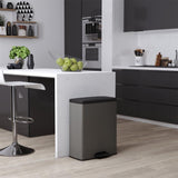 Curver pedaalemmer decobin 65l rechthoek cool grey