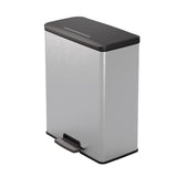 Curver Pedal bin Decobin 65L Rectangle Silver Metallic