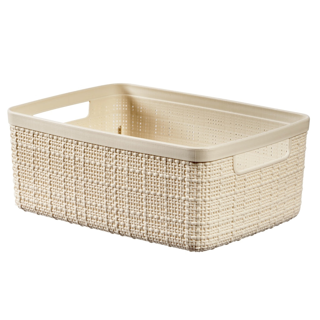 Curver opbergmand jute-look 5l cr egrave;me