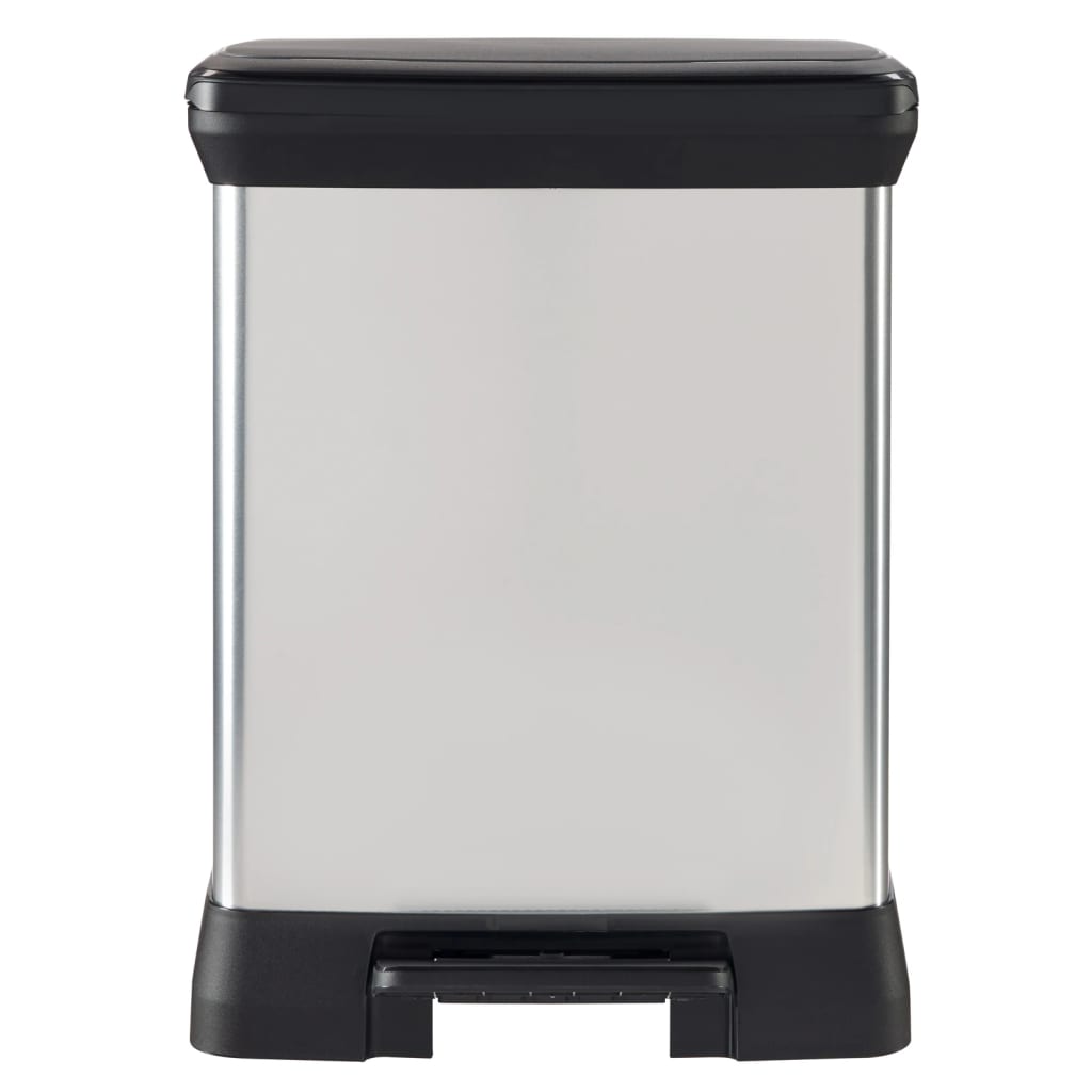Duo per bidone del pedale curver 10+18 l color argento
