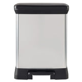 Duo per bidone del pedale curver 10+18 l color argento