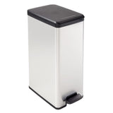 Currver Pedal Bin Dekon schmuel 40 l Sëlwer faarweg