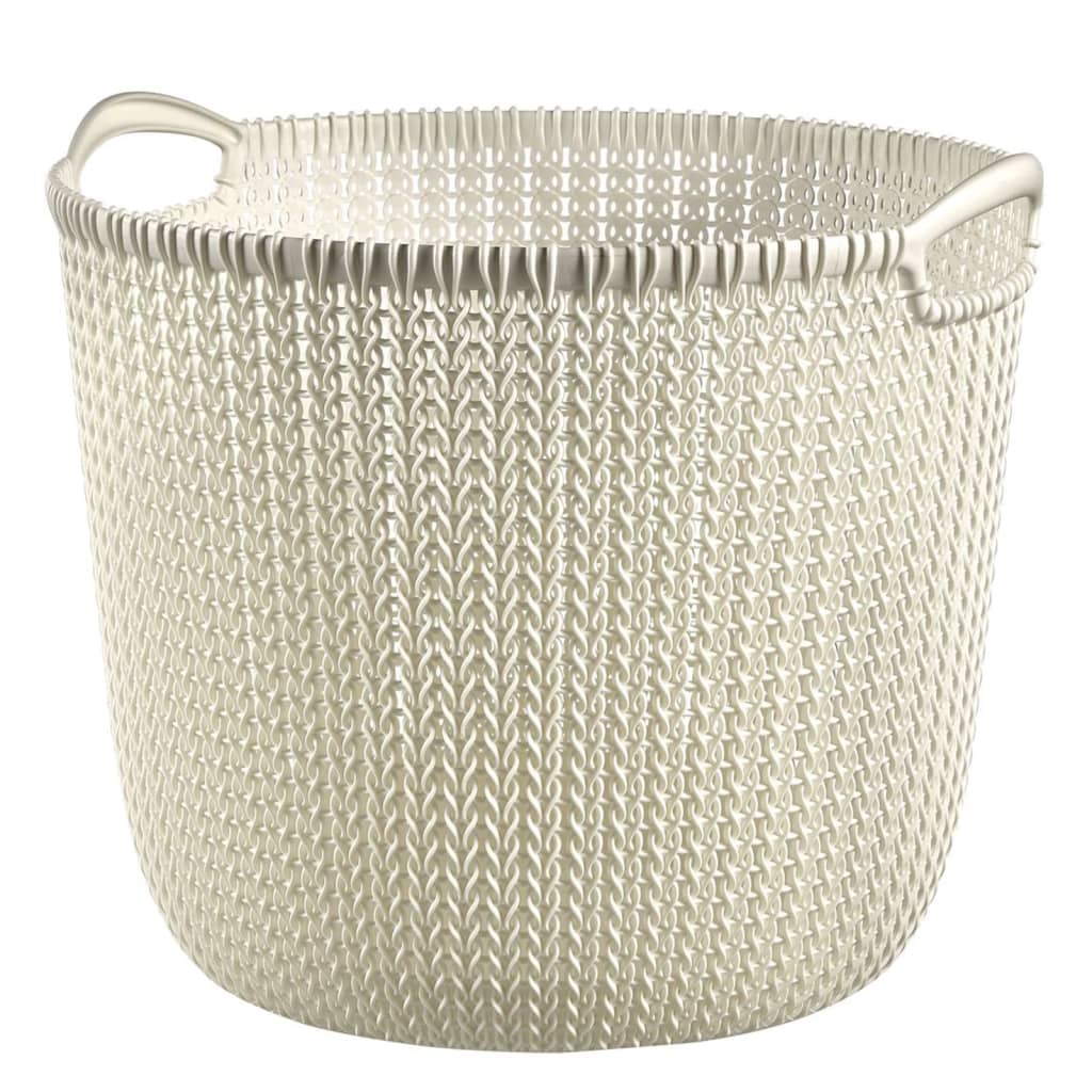 Curver Storage basket Knit around L 30 L Crèmewit