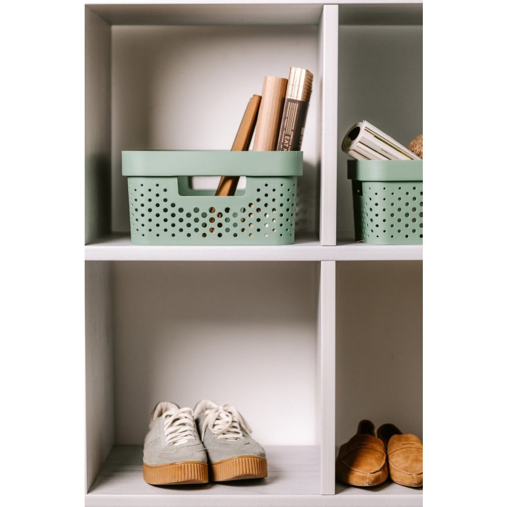 Curver Infinity Dots Rangement Basket 11L Green