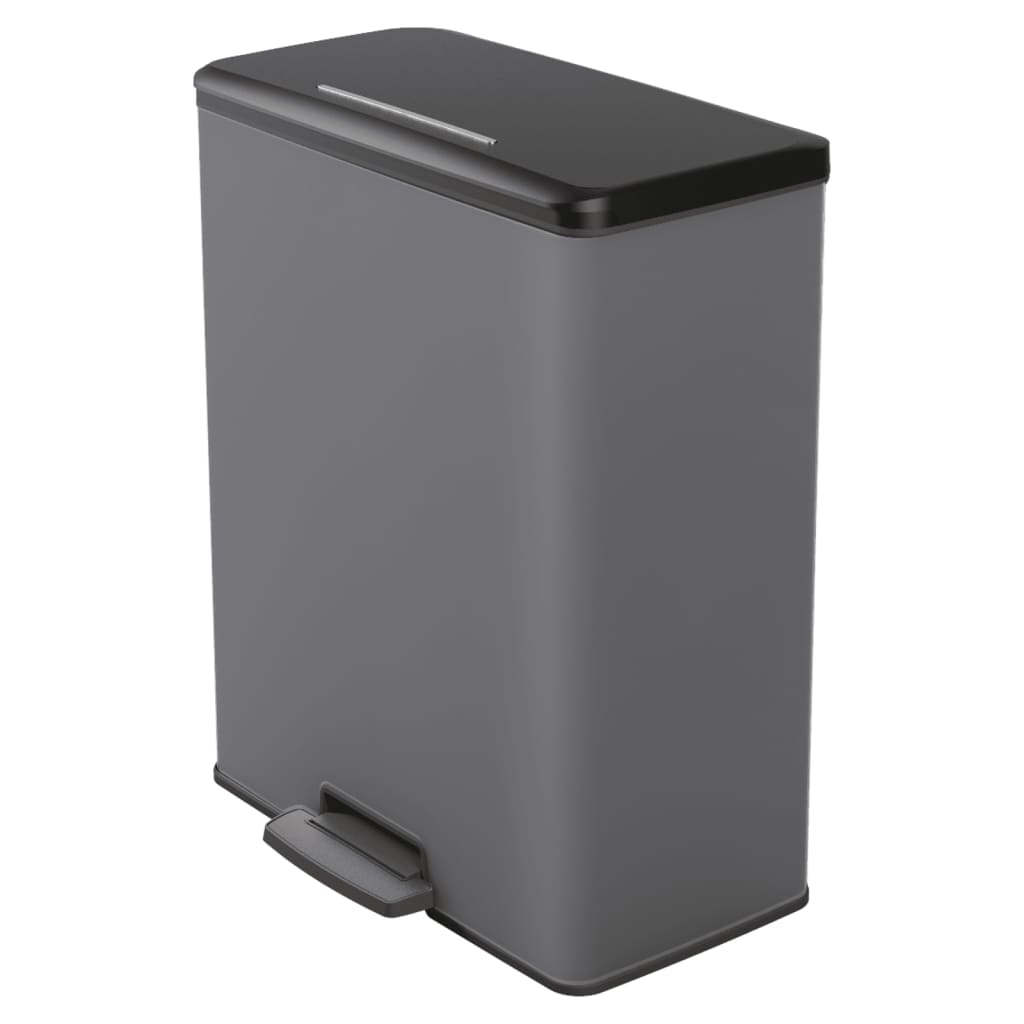 Currver Pedal Bin Dekleed Duo 26 + 26 l killt Grey