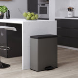 Currver Pedal Bin Dekleed Duo 26 + 26 l killt Grey