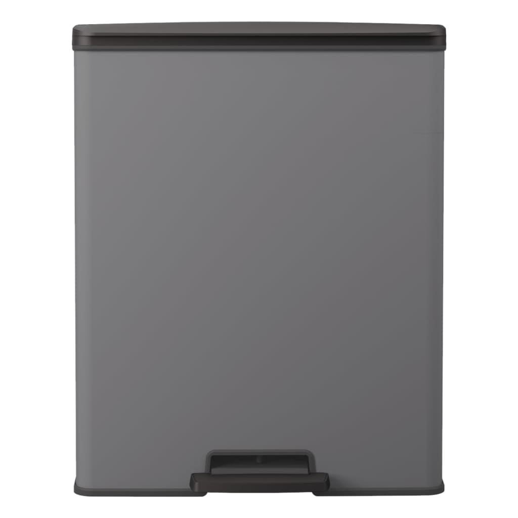 Kurver Curver Pedal Bin Deco Rectangular 65 L chlazení šedé