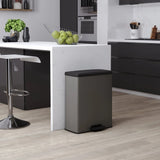 Kurver Curver Pedal Bin Deco Rectangular 65 L chlazení šedé