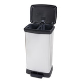 Curver pedaalemmer decobin duo 23l 23l zilver metallic