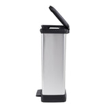 Curver pedaalemmer decobin duo 23l 23l zilver metallic