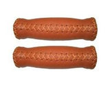Velo Handle leather 128mm brown - Soft, moisture -regulating, damping