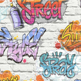 Holländska wallcoverings tapet graffiti Multicolor L179-05