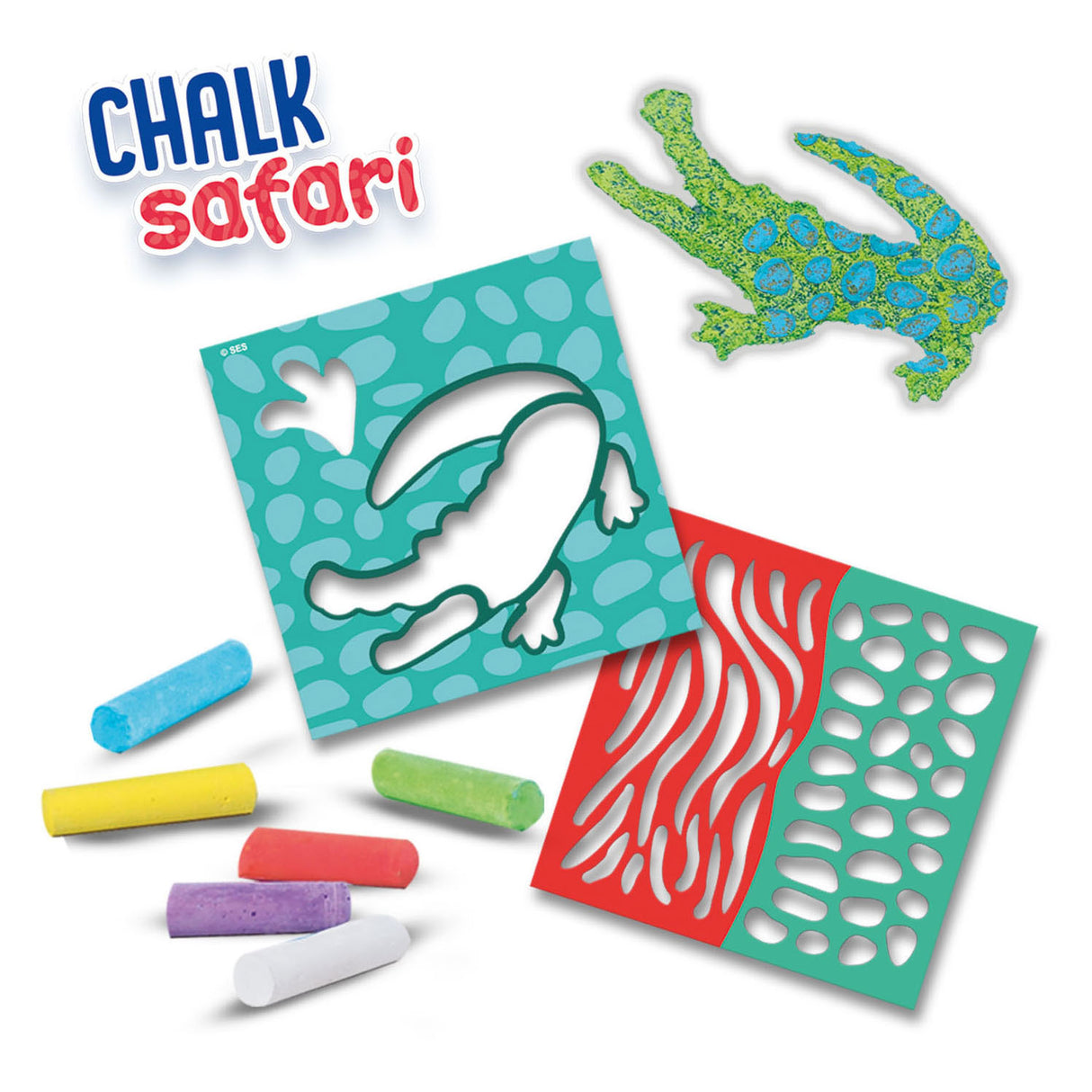 SES na chodníku Chalk Safari