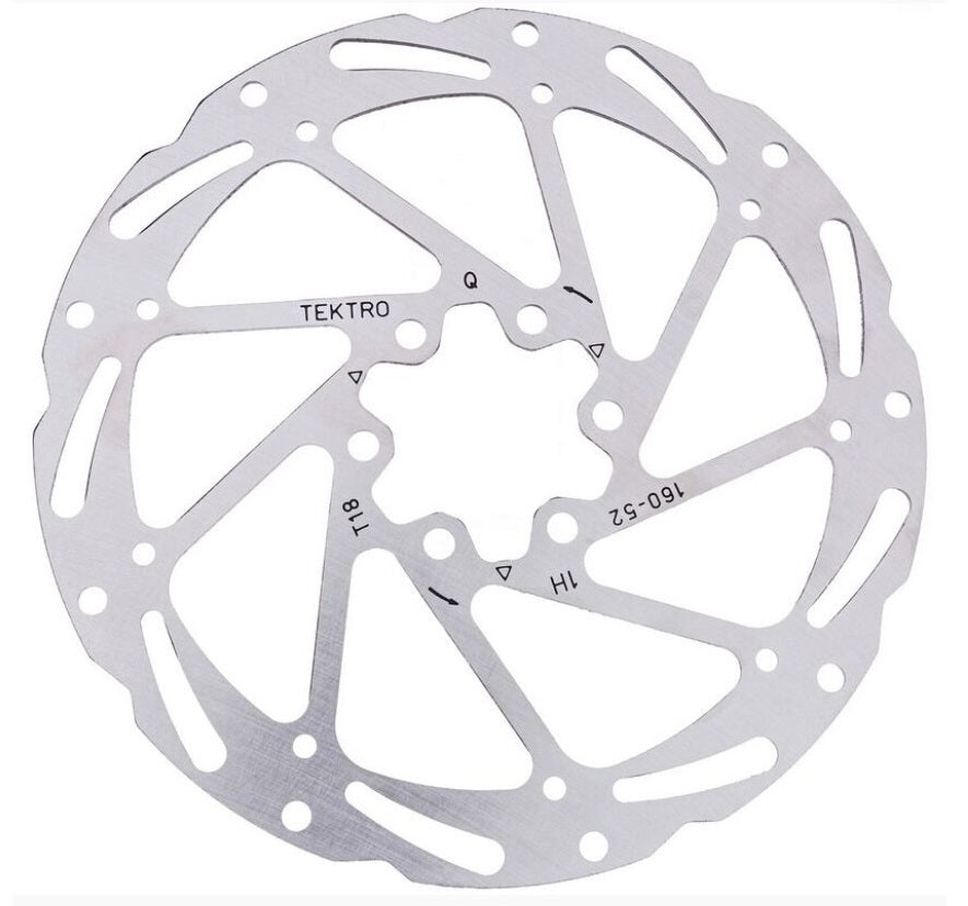 KT TERO TR180-52 FRENO DRAV ROTOR Ø180mm 1,85 mm a 6 punti argento