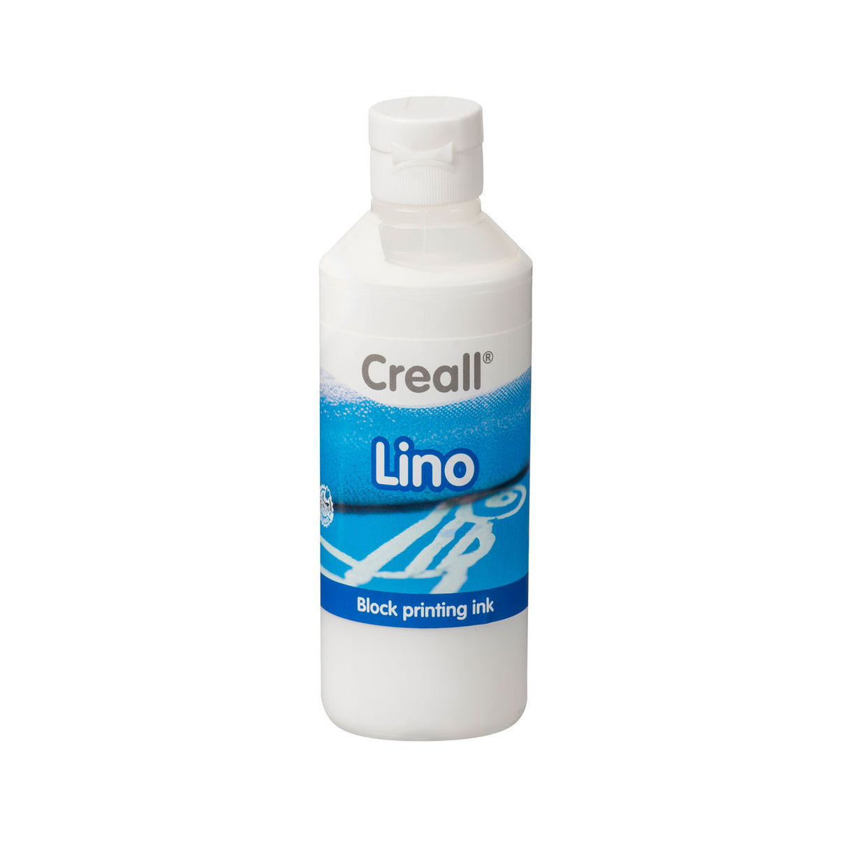 Creall lino blockprint barva bela, 250ml
