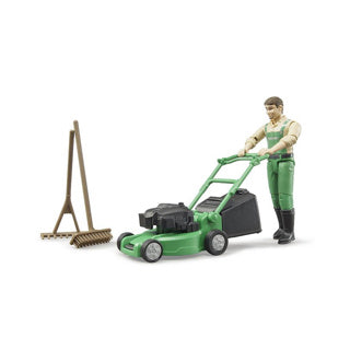 Bruder Figure Gardener with lawn mower