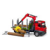 Bruder MB Arocs Wood Truck con gru a carico e rallentamento