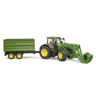 Bruder John Deere 7R 350 with front loader and transportaanha