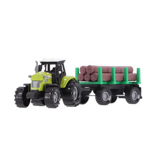 Ostatní značky Traktor + přívěs s kmeny stromů + světlo a zvuk