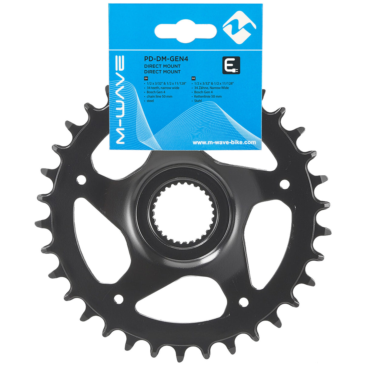 M-Wave Chain Top E-Bike Bosch-4 36T Sort