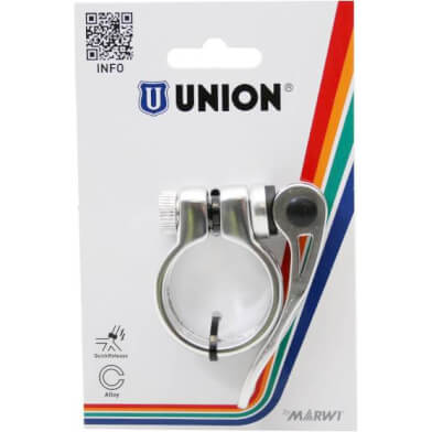 Union seat pen clamp with quick -tensioner 34.9 silver