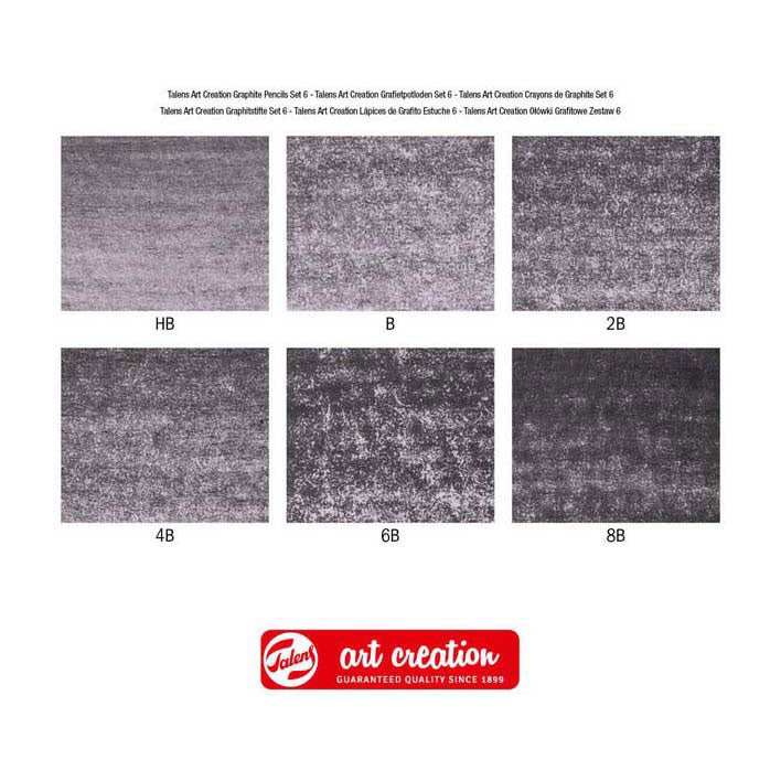 Talens konstskapande grafitpennor set 6