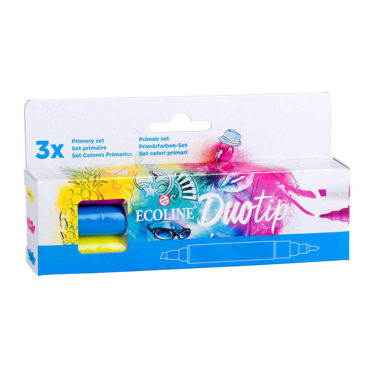 ECOLINE DUOTIP Marqueurs primaires Set, 3DLG.