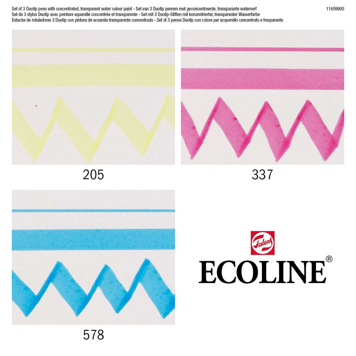 ECOLINE DUOTIP Marqueurs primaires Set, 3DLG.