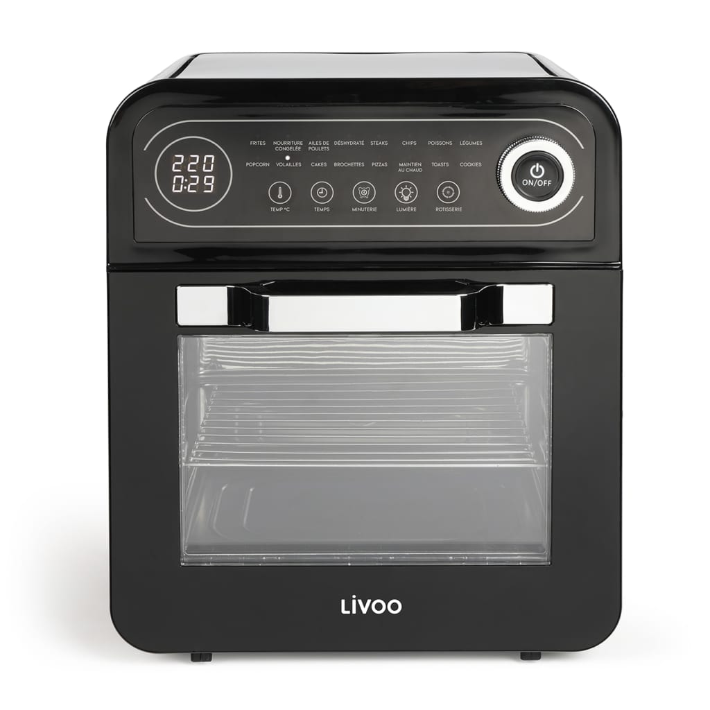 Livoo Airfryer Oven 1600 W 12 L Černá