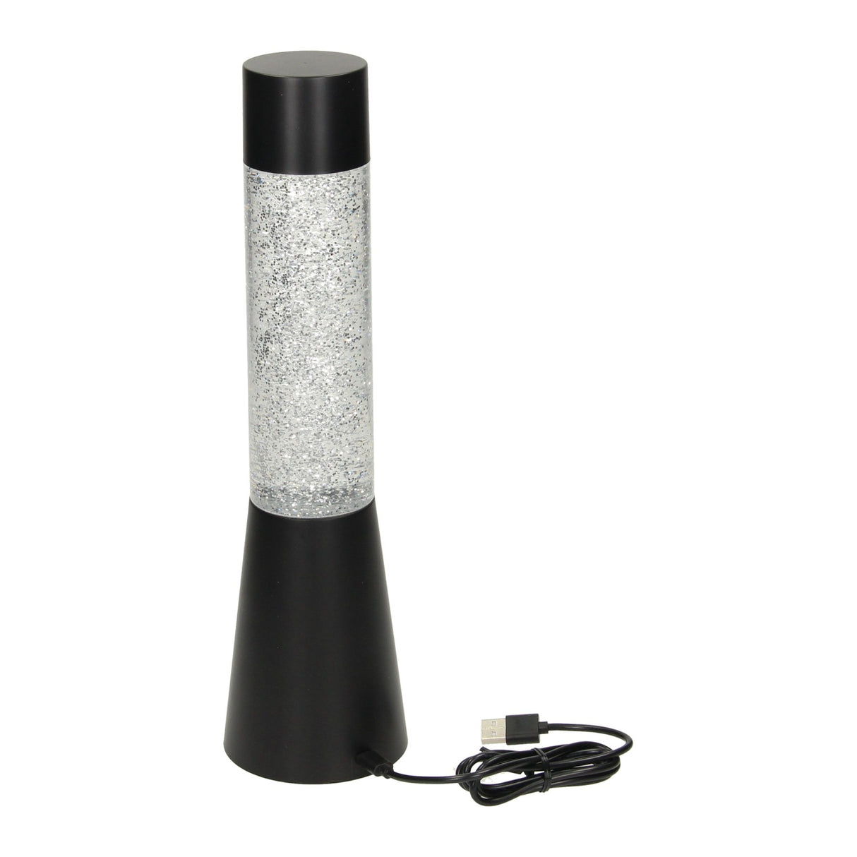 Glitter LED Lamp color change, 33 cm