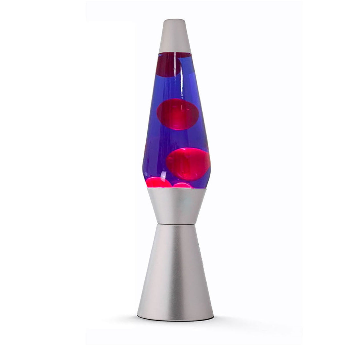 Lavalamp argento rosso viola, 40 cm