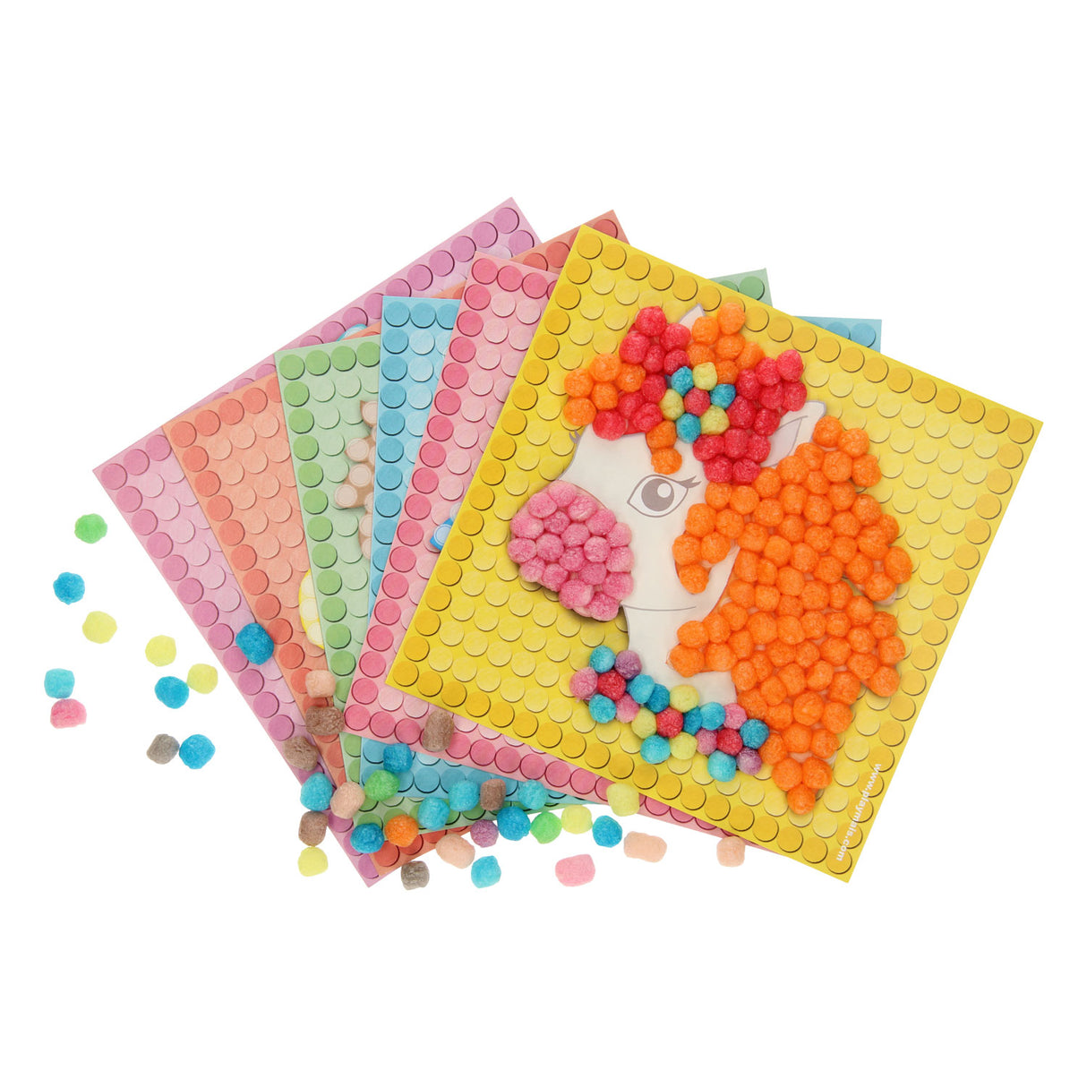 Playmais mosaic cartes décorer le poney de rêve
