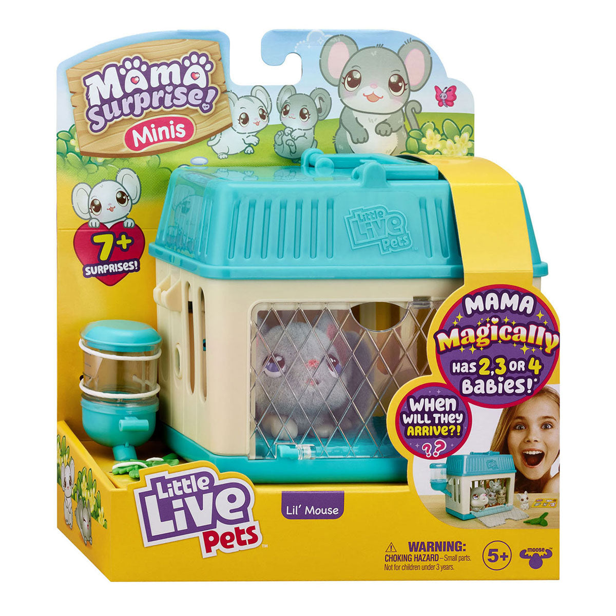 Moose Toys Little Live Pets Mama Surprise Mini Play Figure Mouse