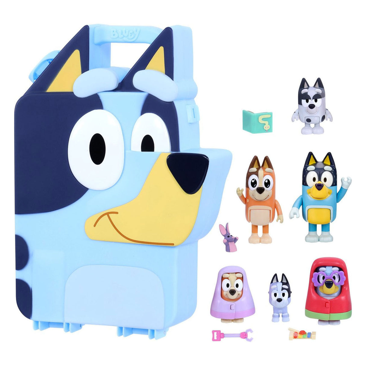 Moose Toys Bluey's big 'n go play set, 14dlg.