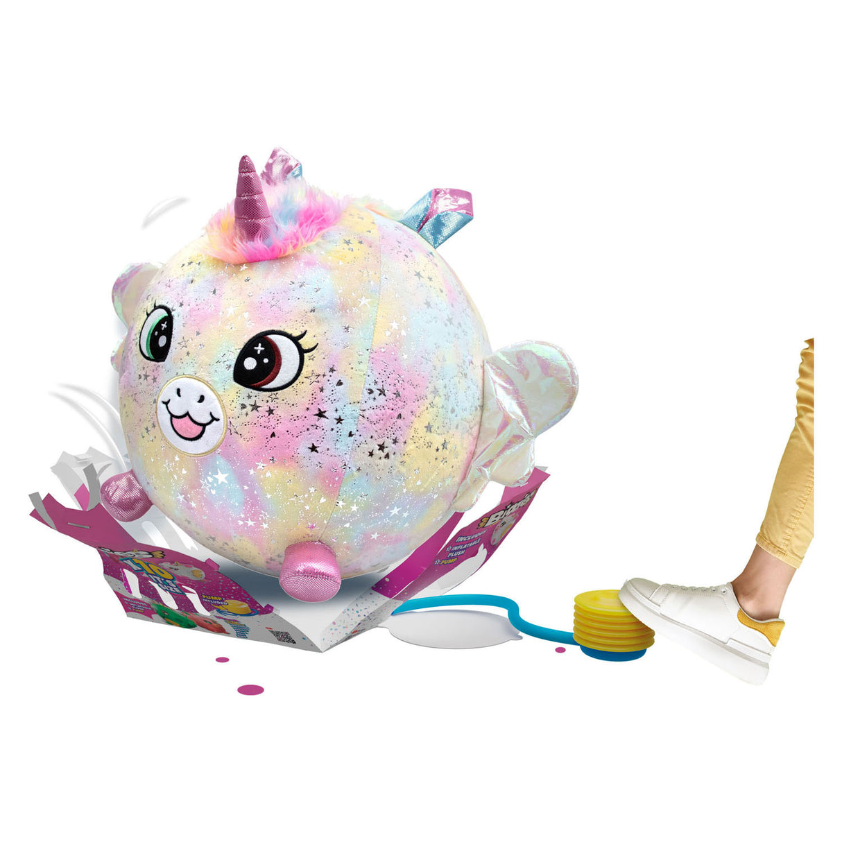 Moose Toys Biggies Unicorn Rainbow Inflatable hug