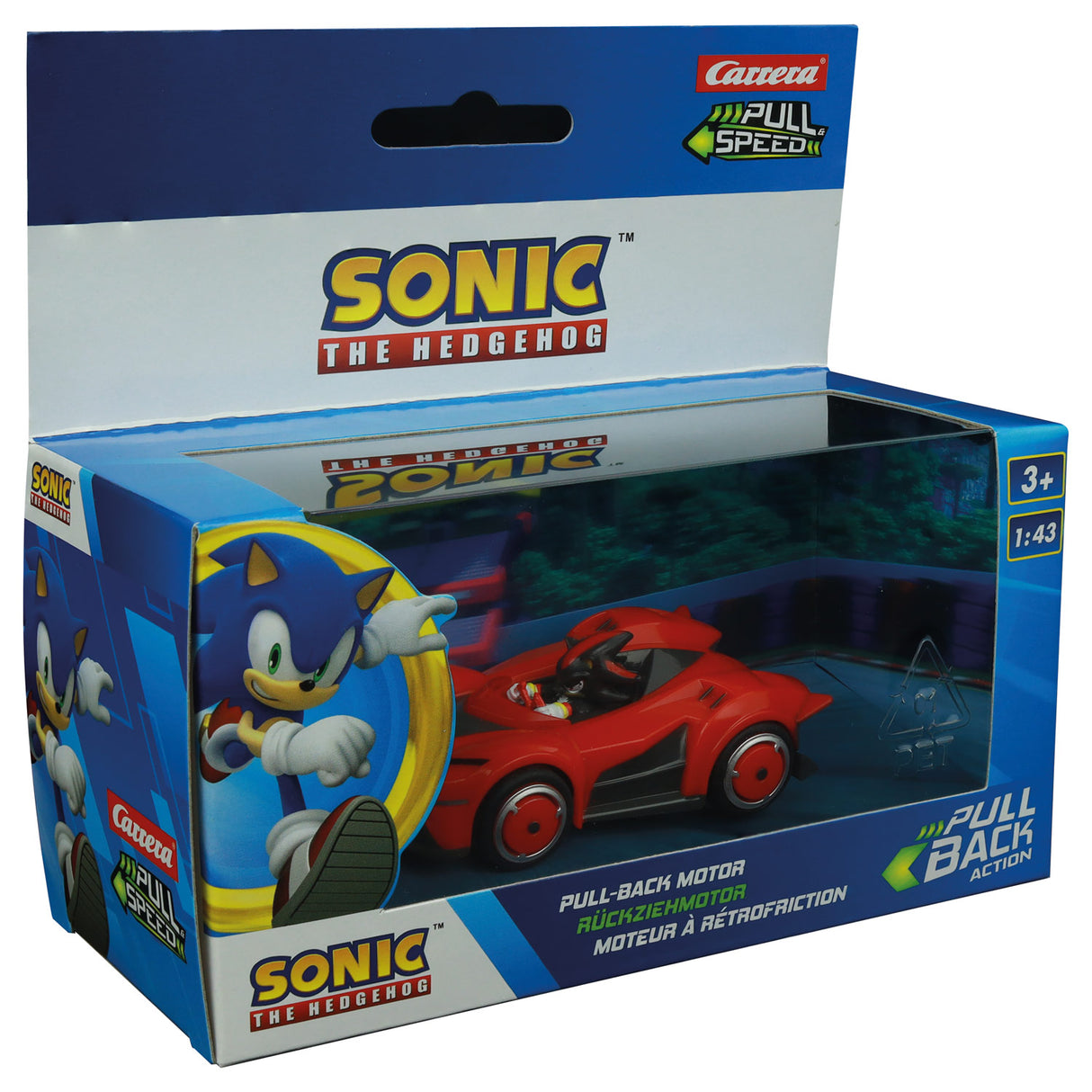 Tira indietro la squadra automobilistica Sonic Racing - Shadow Dark Reaper