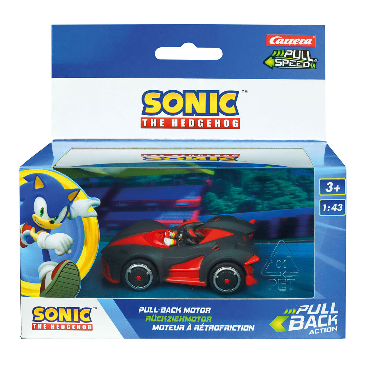 Tira indietro la squadra automobilistica Sonic Racing - Shadow Dark Reaper