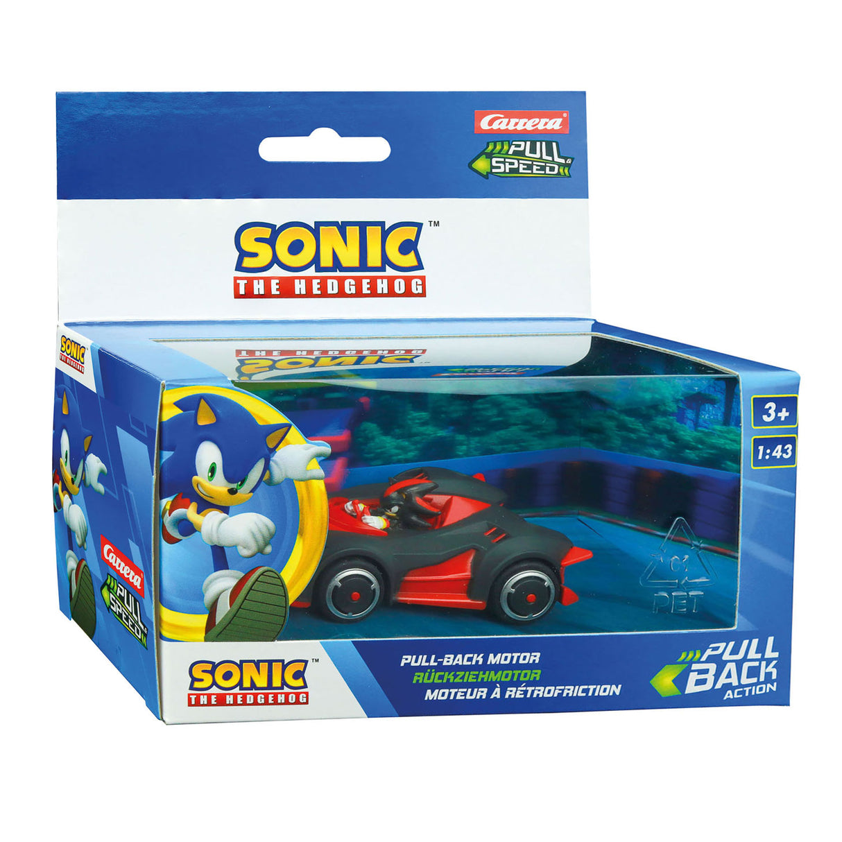 Tira indietro la squadra automobilistica Sonic Racing - Shadow Dark Reaper