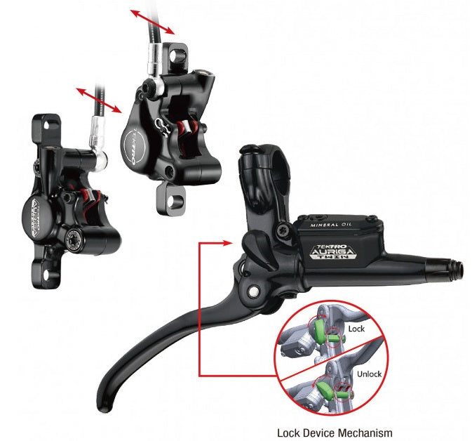 Poignée de frein tektro Aigura Twin droit 2,5 doigt Alu noir