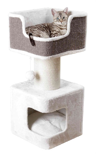 Trixie scratching post Ava white gray