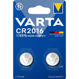 Varta batterijen cr2016 2 stuks knoopcel