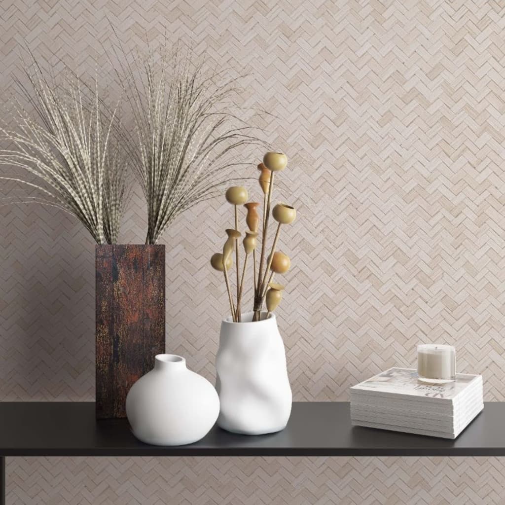 Noordwand Noordwand bakgrunnsbilde Botanica Rattan Wickerwork Beige