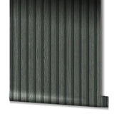 Mur nord Noordwand papier peint botanica Slats en bois noir et gris