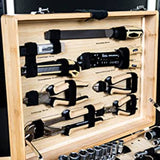 Brüder Mannesmann 108-part tool set Bamboo suitcase